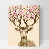 Paint by Numbers for Adults Animals Flowers Moose Orchids